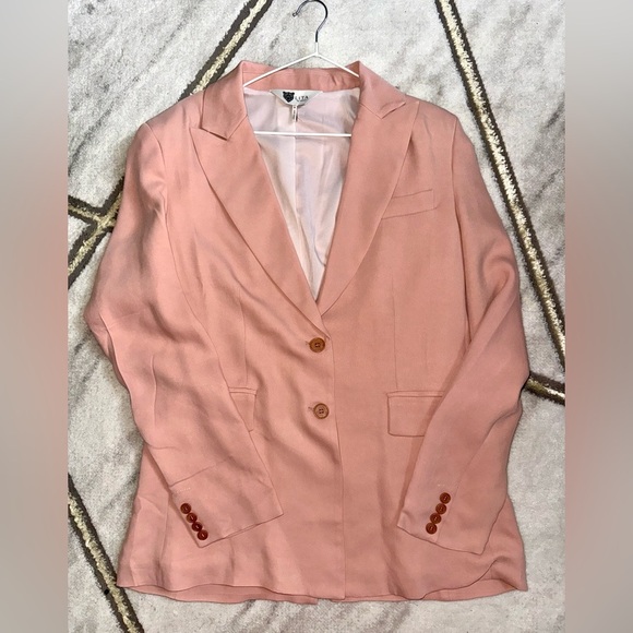 NWOT LITA BY Ciara $498 MSRP PINK BLAZER JACKET TAILORED SIZE M MADE IN ITALY​ - Picture 2 of 4